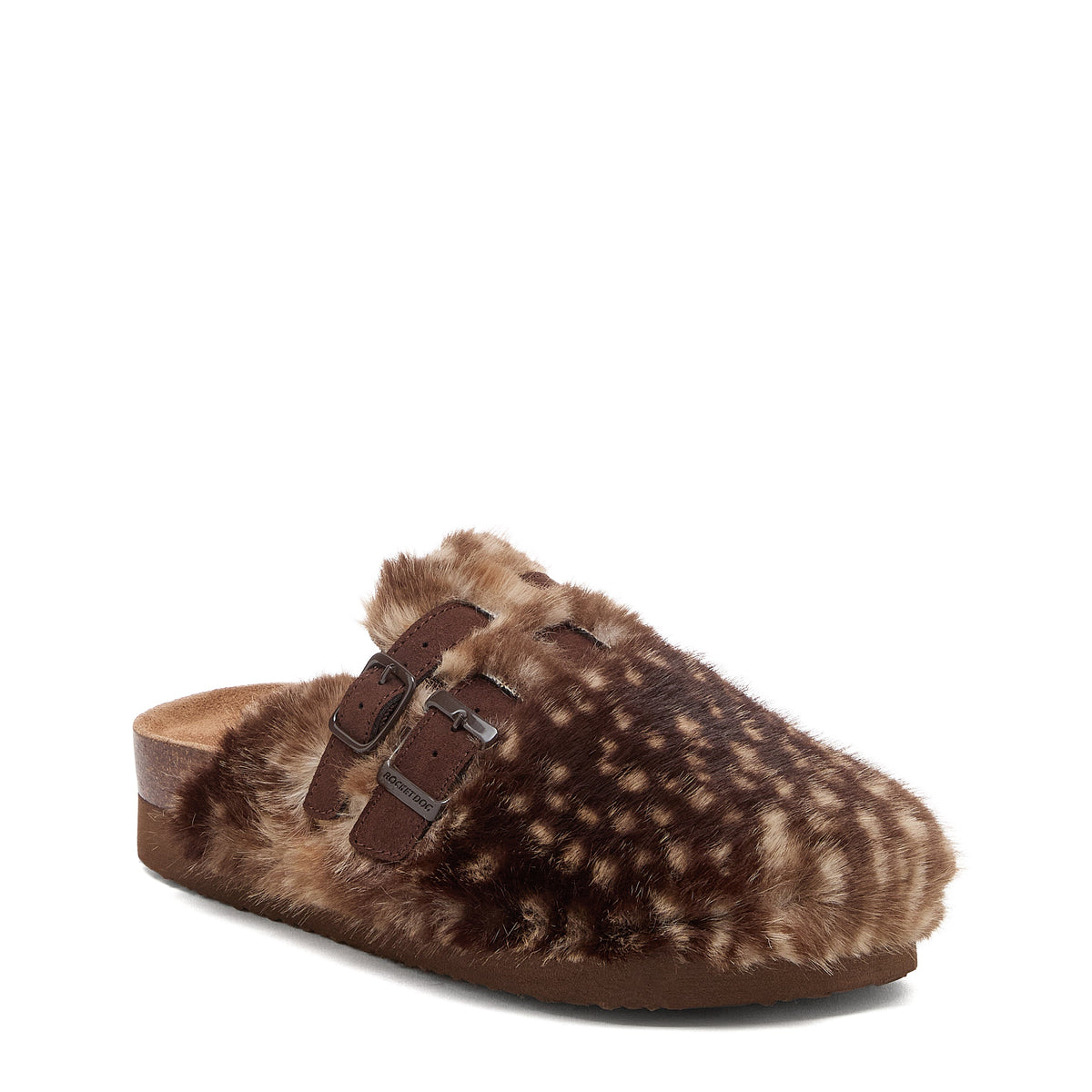 Rocket Dog Abel Plus Brown Bambi Fur Mule