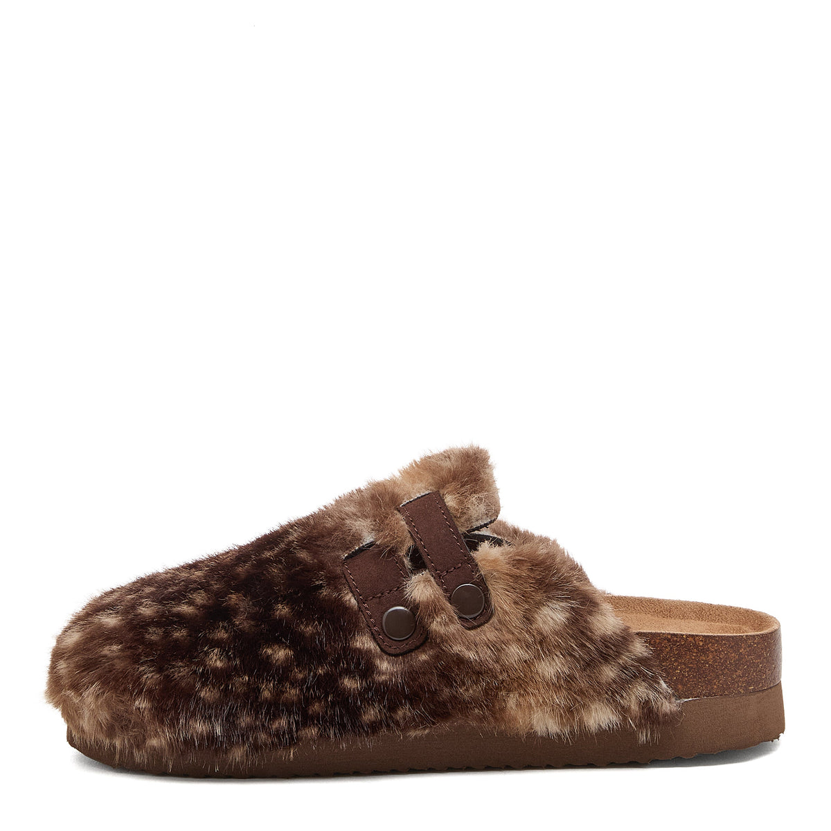 Rocket Dog Abel Plus Brown Bambi Fur Mule