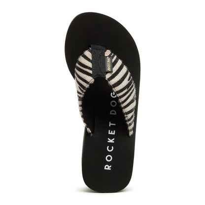 Rocket Dog Crush Tan Animal Print Flip-Flops