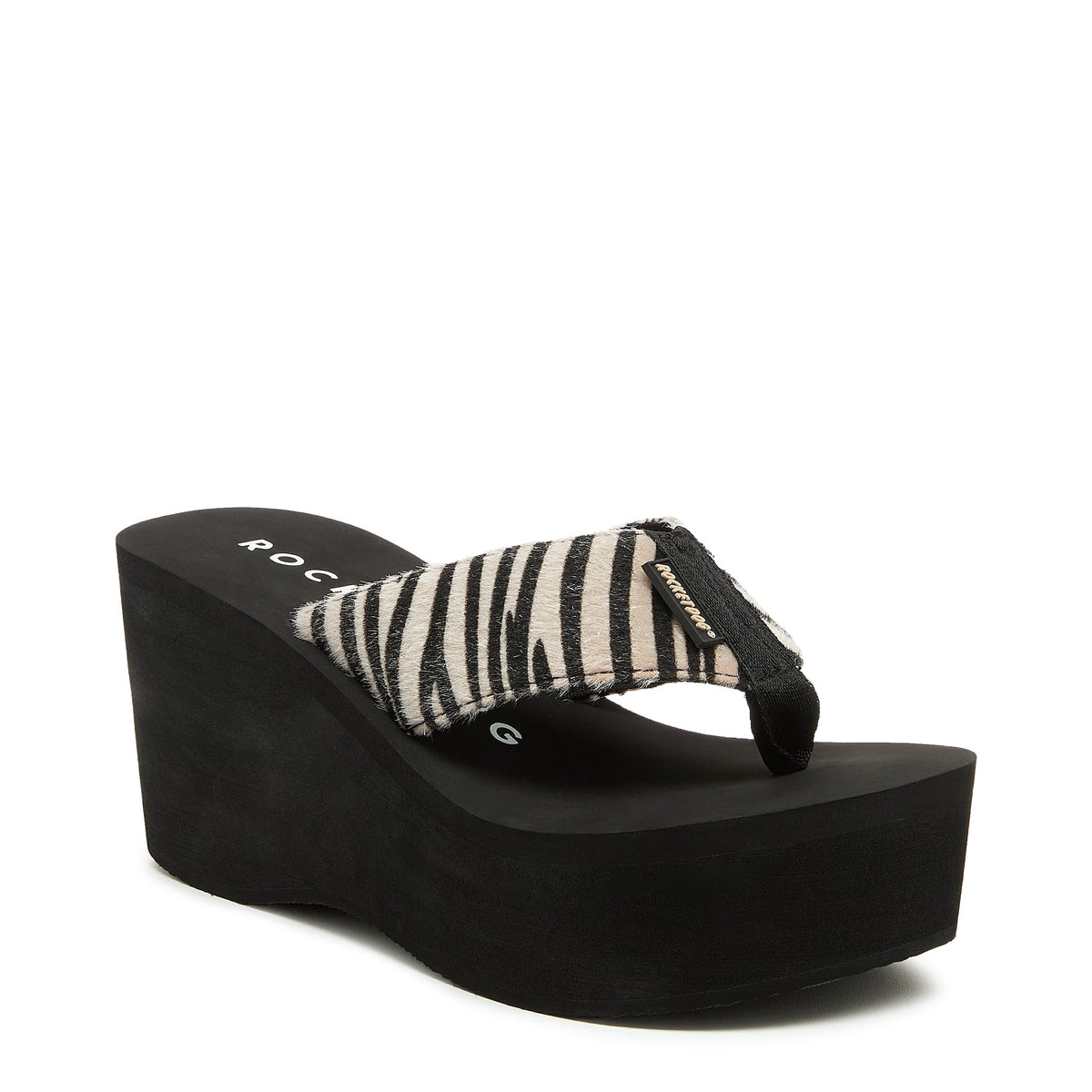 Rocket Dog Crush Tan Animal Print Flip-Flops