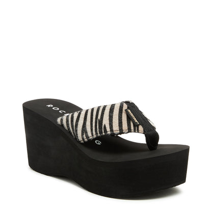 Rocket Dog Crush Tan Animal Print Flip-Flops