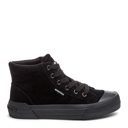 Rocket Dog Cheery Black Corduroy High Top Sneaker