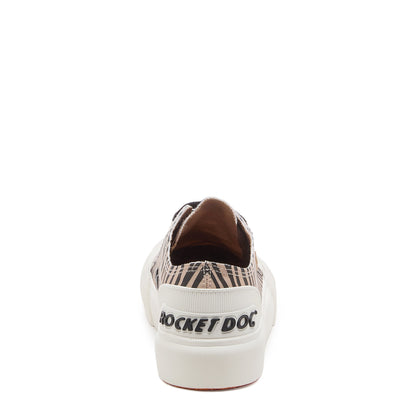 Rocket Dog Jazzin Plus Tan Zebra Print Sneaker