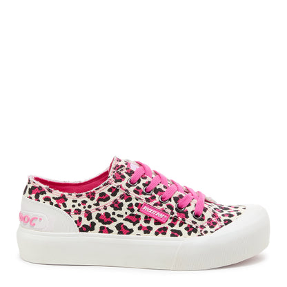 Rocket Dog Jazzin Plus Pink Leopard Sneaker