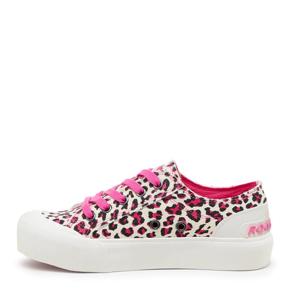 Rocket Dog Jazzin Plus Pink Leopard Sneaker