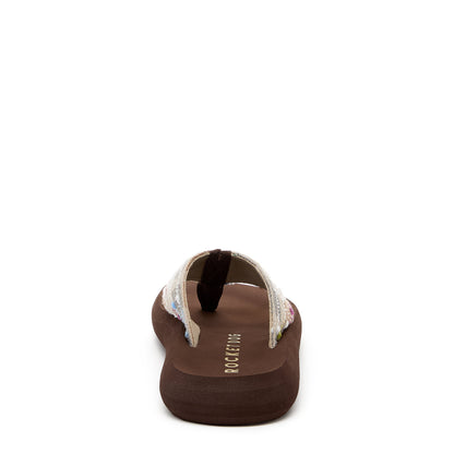 Rocket Dog Spotlight Brown Multi Woven Flip Flop