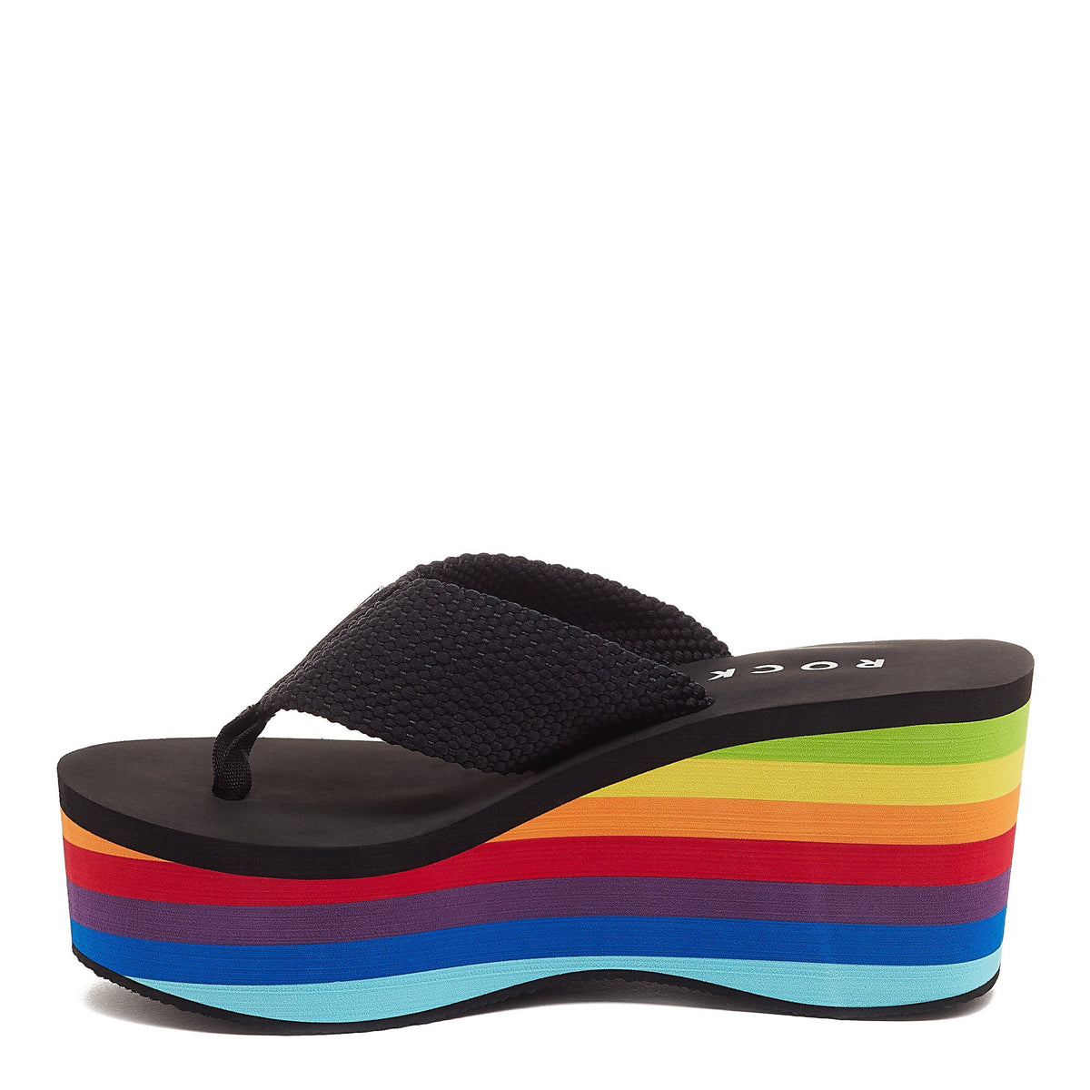 Rocket Dog Crush Rainbow Black Platform Flip Flop  Rocket Dog