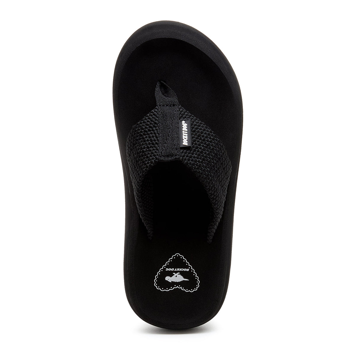 Rocket Dog Sandy Black Webbing Platform Flip Flop