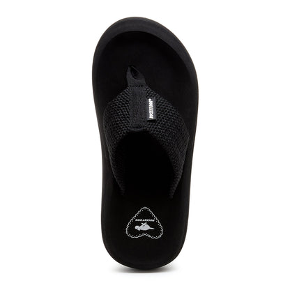 Rocket Dog Sandy Black Webbing Platform Flip Flop