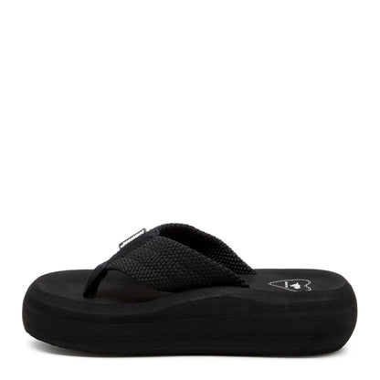 Rocket Dog Sandy Black Webbing Platform Flip Flop