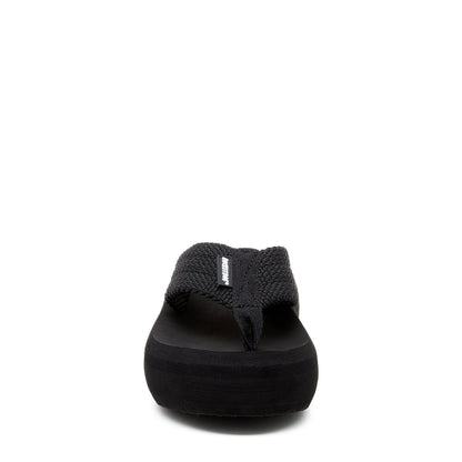 Rocket Dog Sandy Black Webbing Platform Flip Flop