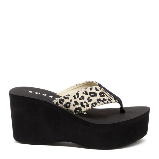 Rocket Dog Crush Leopard Platform Flip Flop