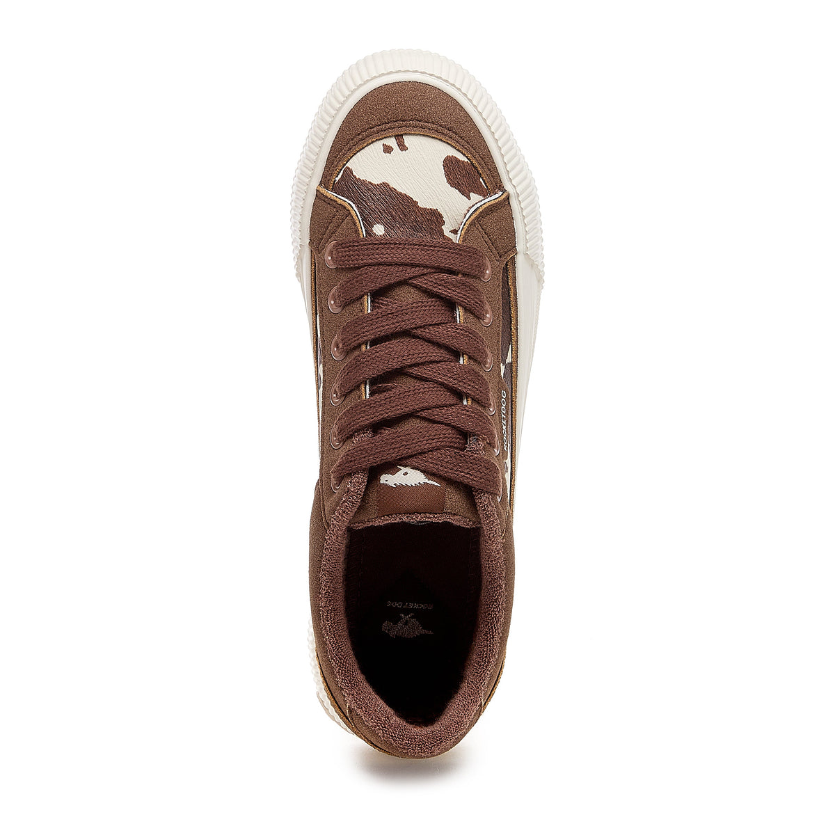 Rocket Dog Rocket Dog Women’s Cheery Brown Cow Print Sneaker