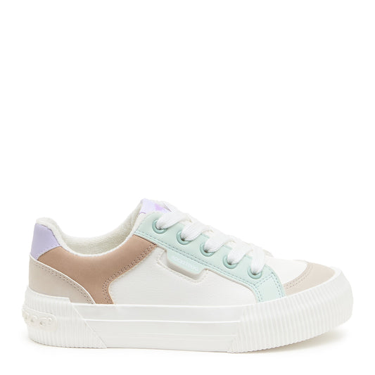 Rocket Dog Cheery White Combo Color Block Sneaker