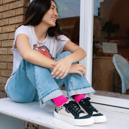 Rocket Dog Cheery Leopard Color Block Sneaker