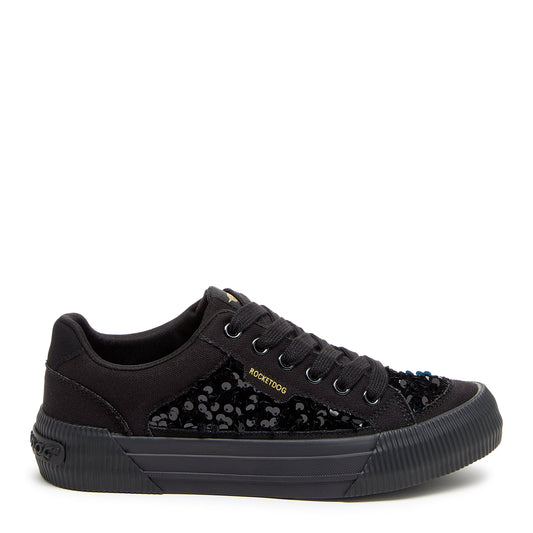 Rocket Dog Cheery Black Sequin Sneaker