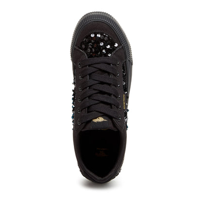 Rocket Dog Cheery Black Sequin Sneaker