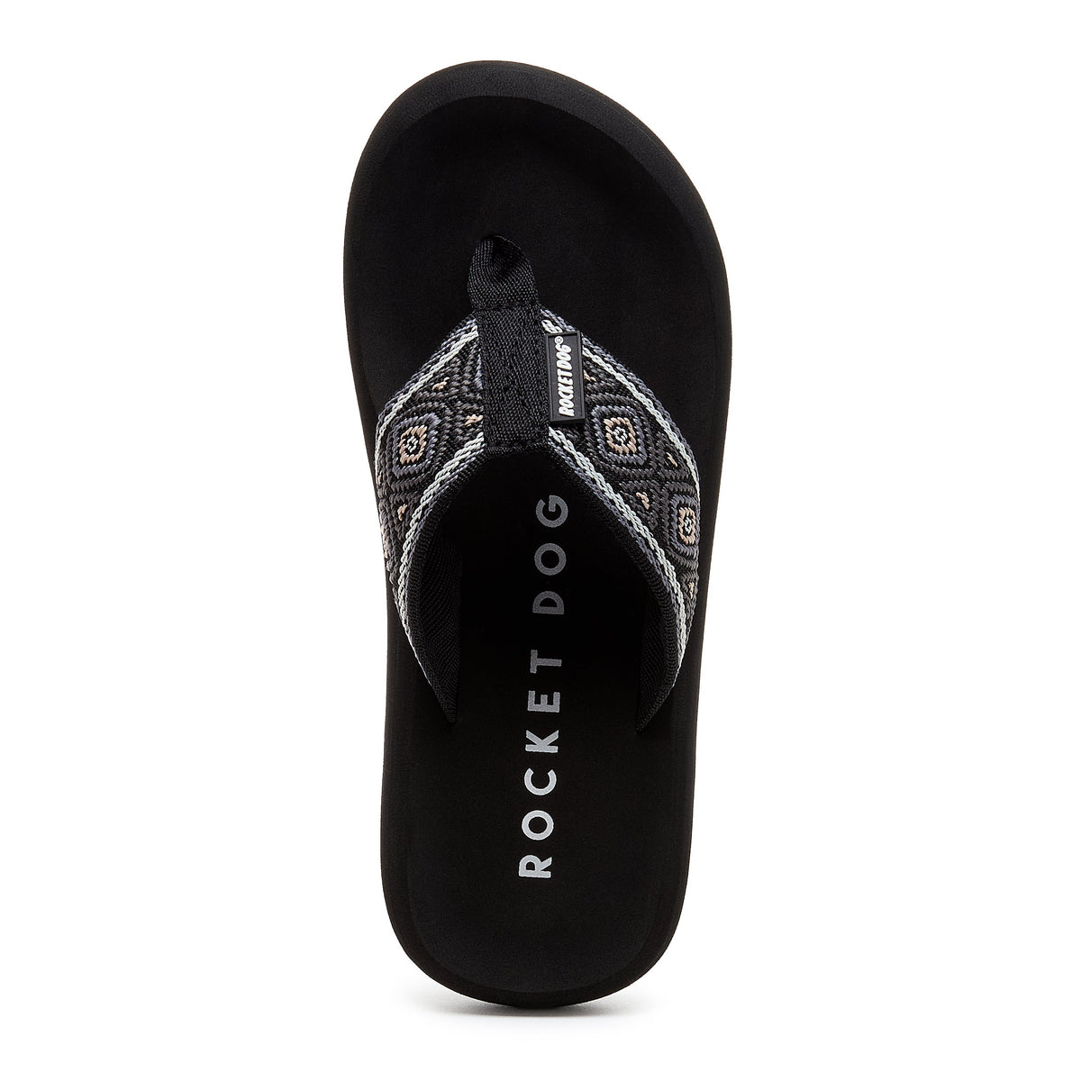 Rocket Dog Spotlight Black Multi Flip Flop