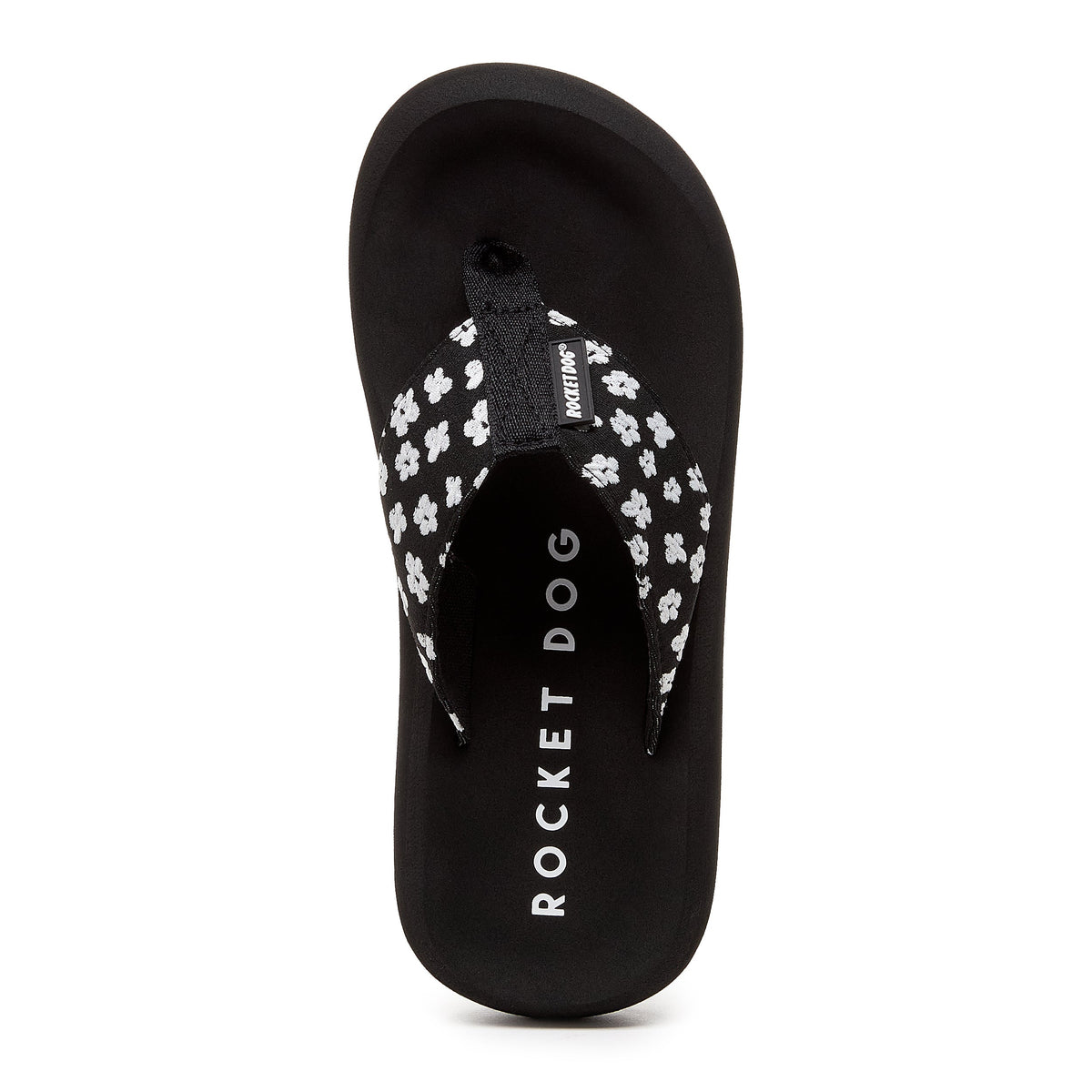 Rocket Dog Spotlight Black Pixie Floral Flip Flop