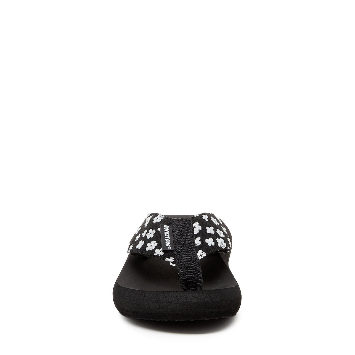 Rocket Dog Spotlight Black Pixie Floral Flip Flop
