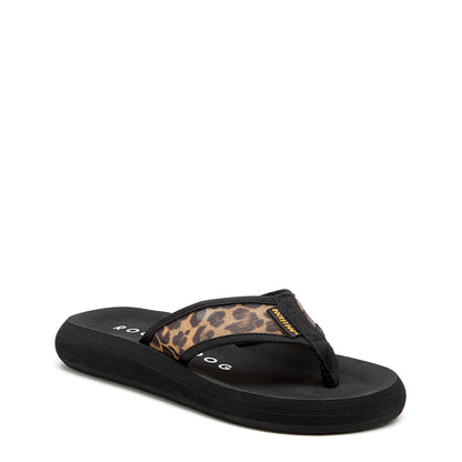 Rocket Dog Spotlight Leopard Mesh Flip Flops
