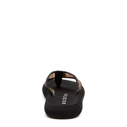 Rocket Dog Spotlight Leopard Mesh Flip Flops