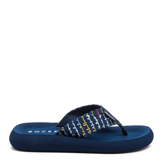 Rocket Dog Spotlight Navy Multi Flip Flops