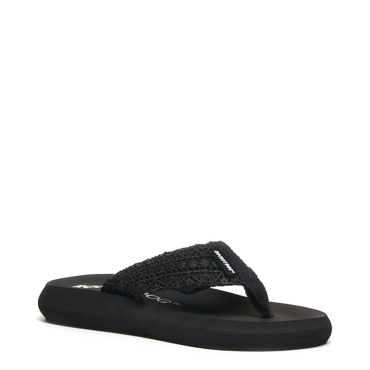 Rocket Dog Sunset Black Crochet Flip Flop
