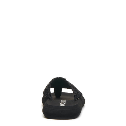 Rocket Dog Sunset Black Crochet Flip Flop