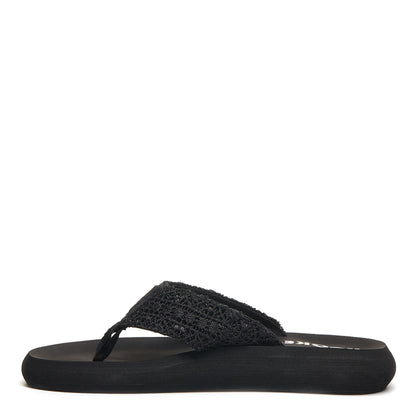 Rocket Dog Sunset Black Crochet Flip Flop