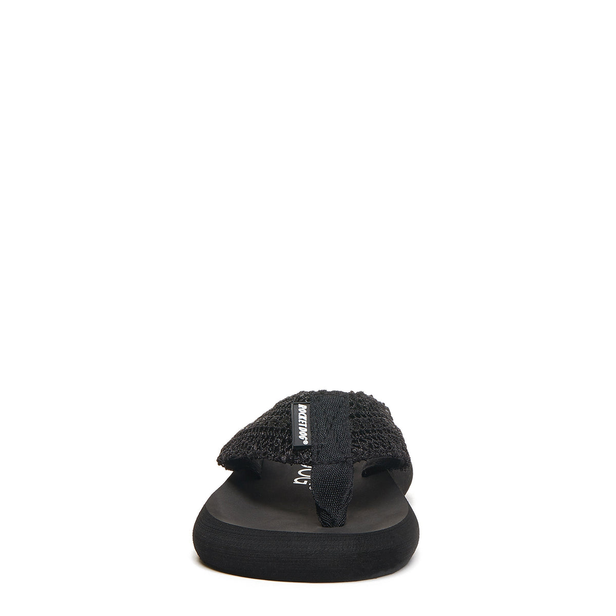 Rocket Dog Sunset Black Crochet Flip Flop