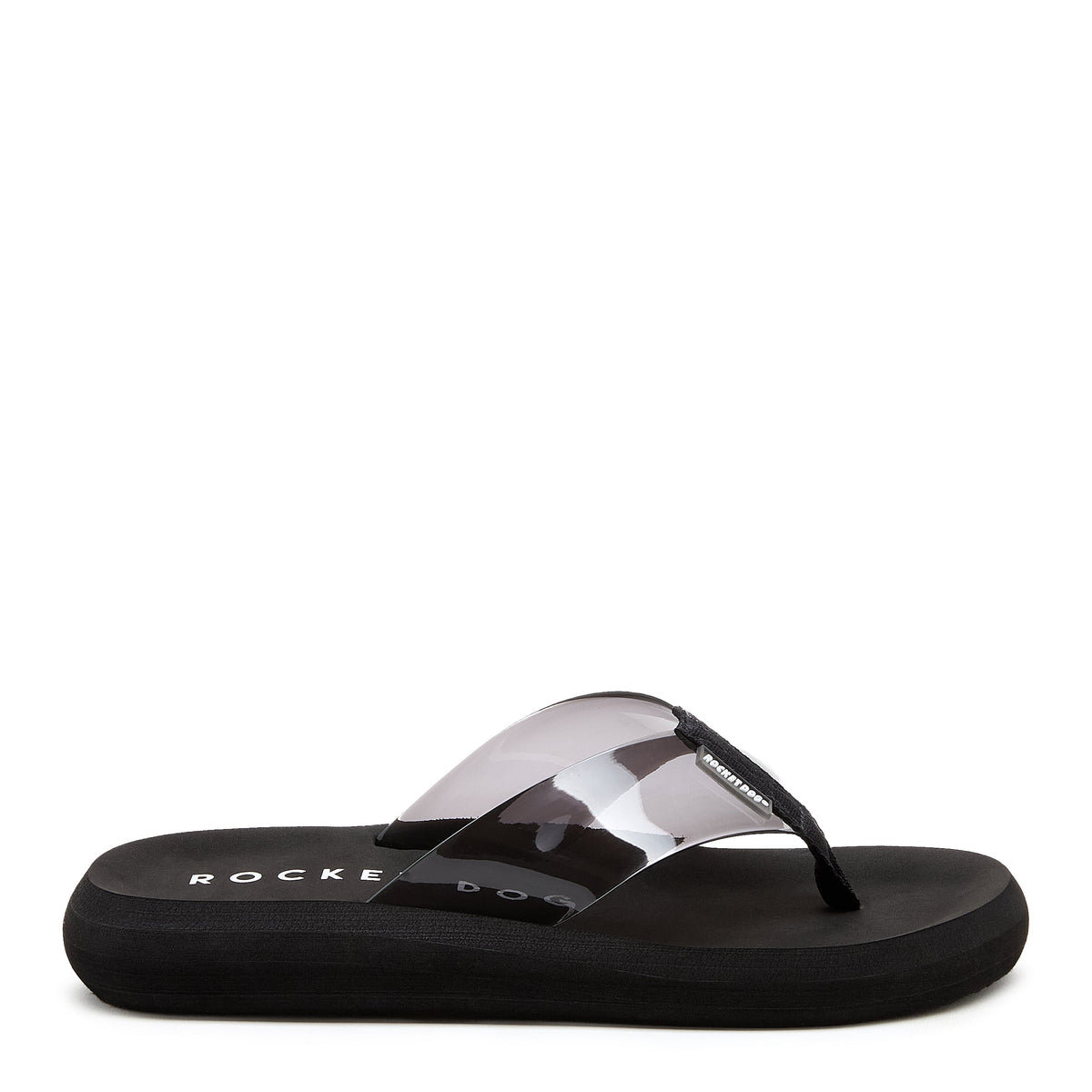 Rocket Dog Sunset Grey Clear Flip Flop