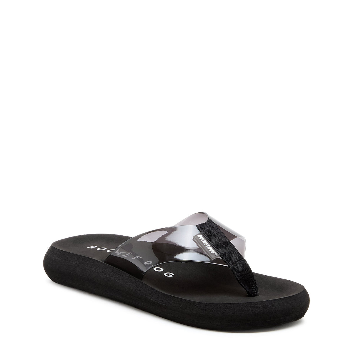 Rocket Dog Sunset Grey Clear Flip Flop