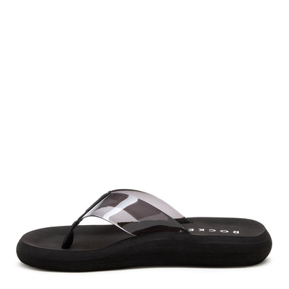 Rocket Dog Sunset Grey Clear Flip Flop
