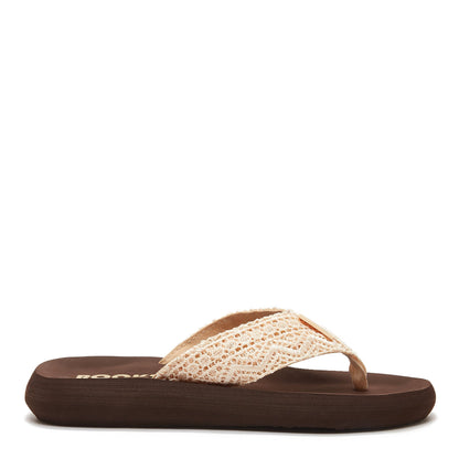 Rocket Dog Sunset Natural Crochet Flip Flop