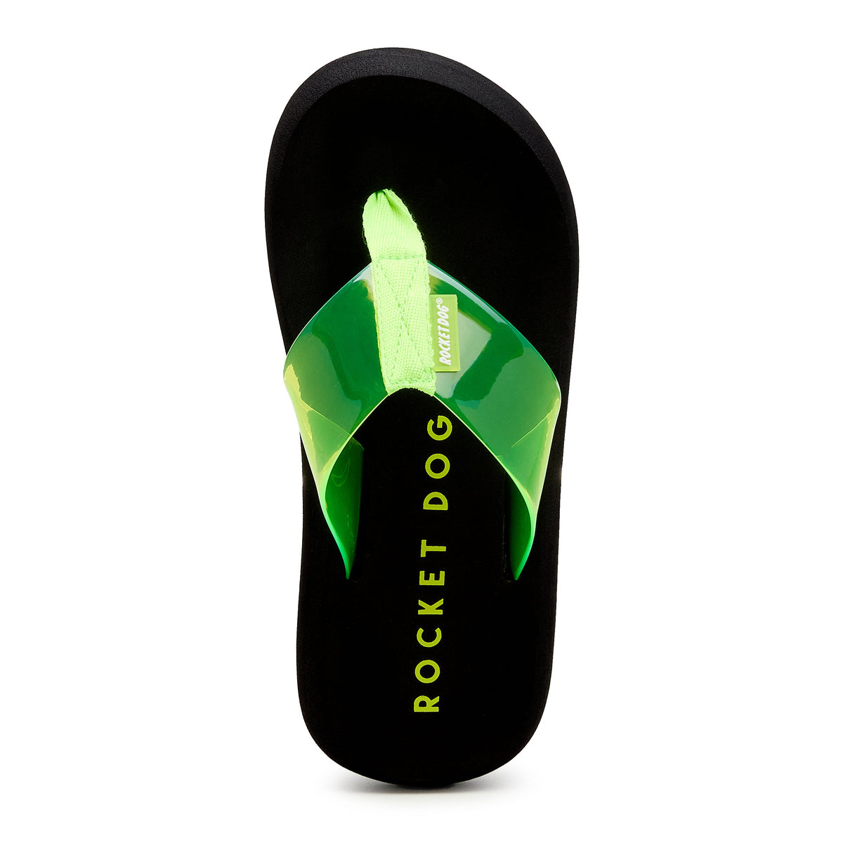 Rocket Dog Sunset Neon Green Flip Flop