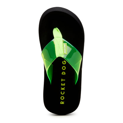 Rocket Dog Sunset Neon Green Flip Flop