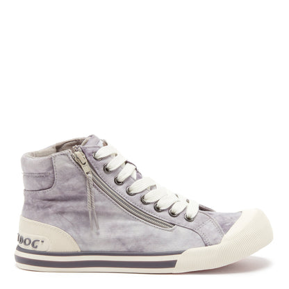 Rocket Dog Jazzin Grey Tie-Dye High Top Sneaker