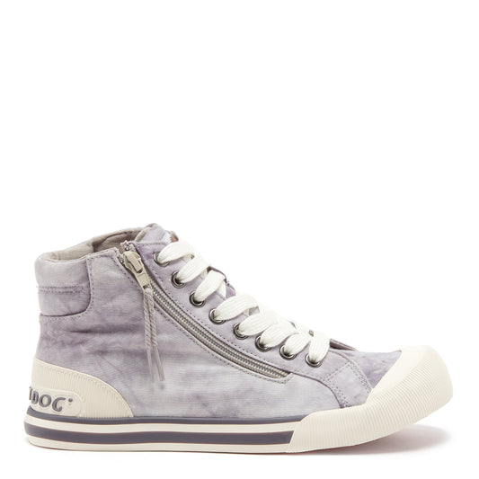 Rocket Dog Jazzin Grey Tie-Dye High Top Sneaker