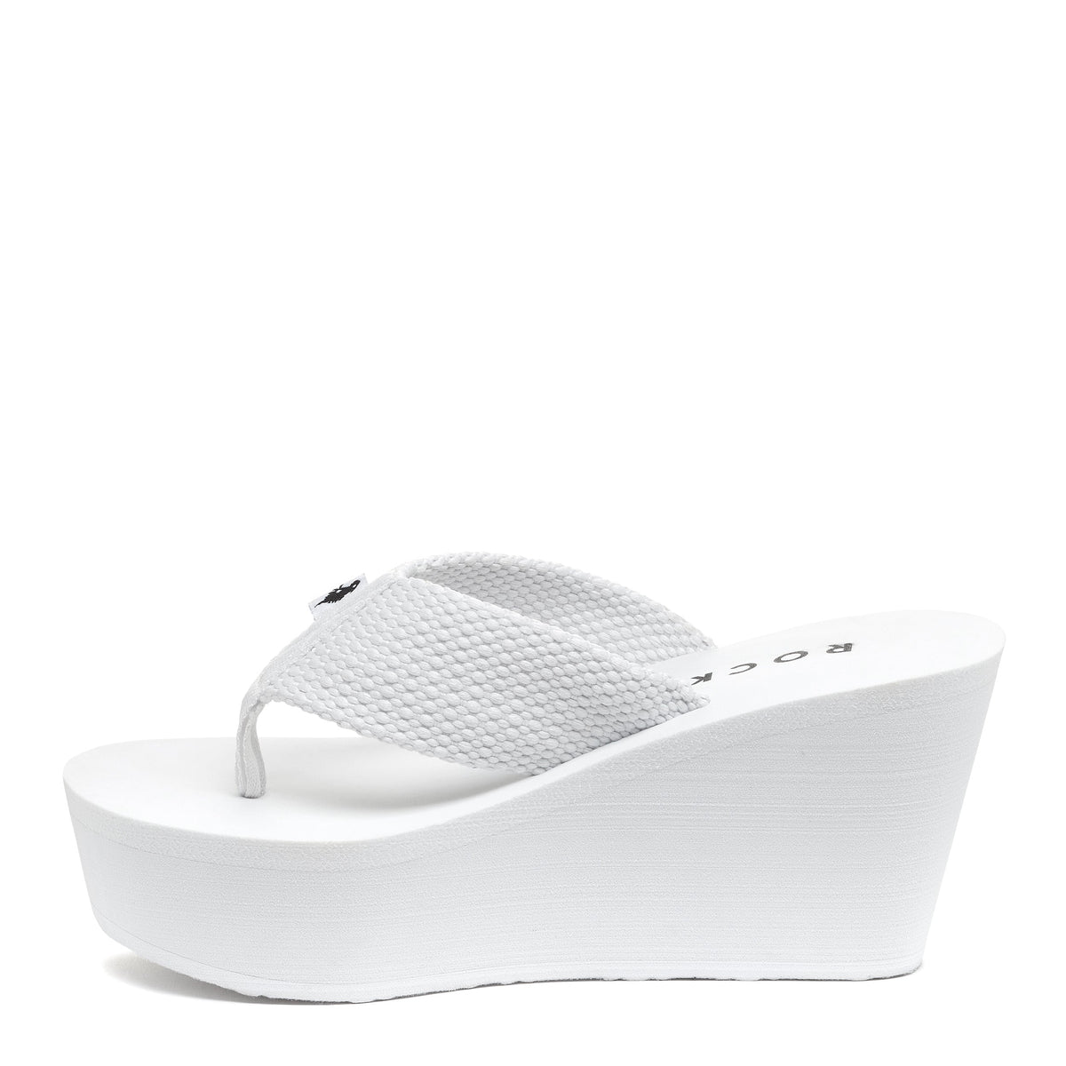 Rocket Dog Diver White Wedge Flip Flop