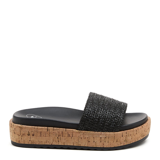 Rocket Dog Fay Black Slide Sandals