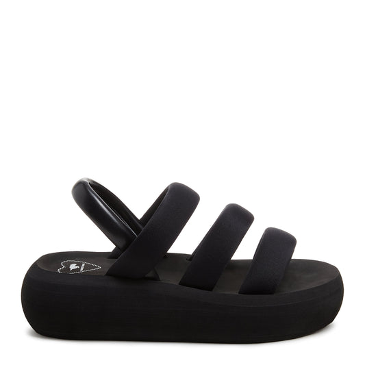 Rocket Dog Smile Black Strappy Sandal
