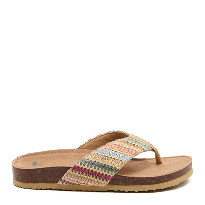Rocket Dog Aloha Natural Multi Flip Flops