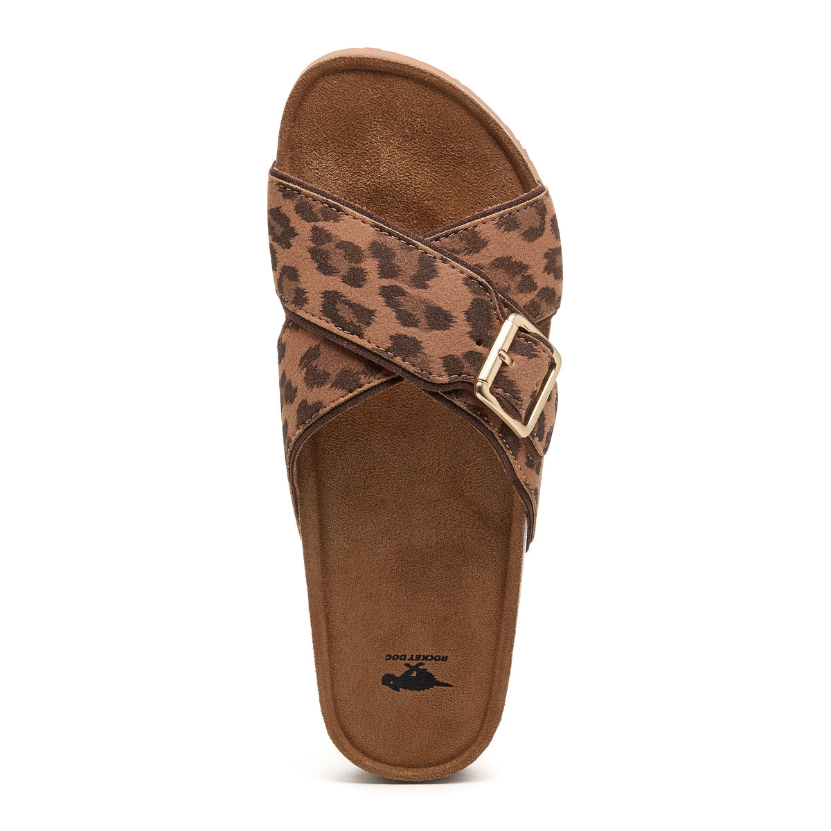 Rocket Dog Annie Tan Leopard Print Sandals