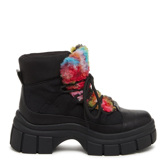 Rocket Dog Tiger Black Rainbow Platform Bootie