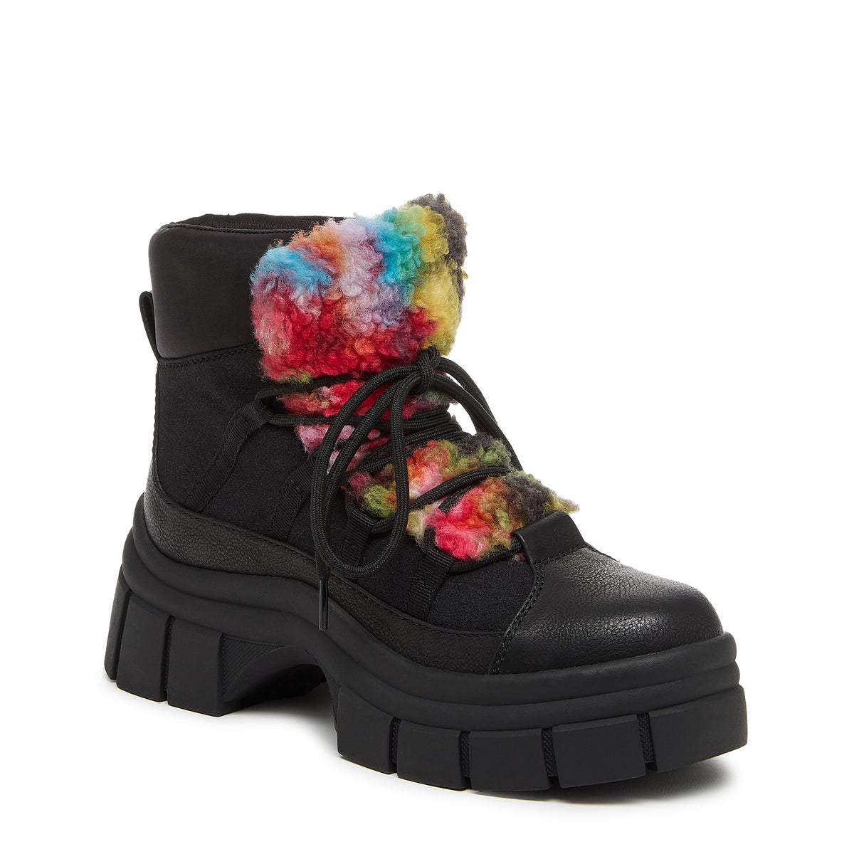 Rocket Dog Tiger Black Rainbow Platform Bootie
