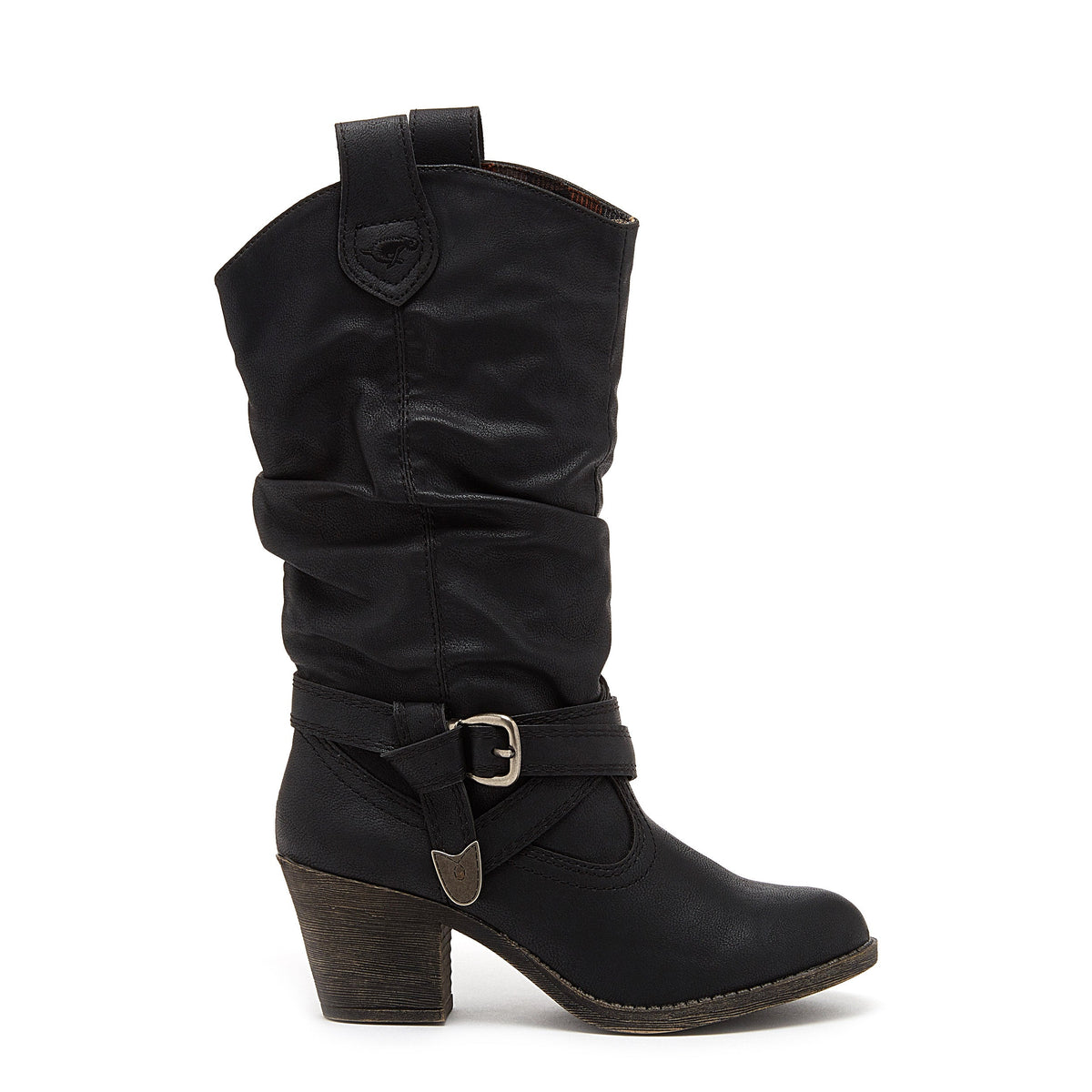 Rocket Dog Sidestep Black Western Boot
