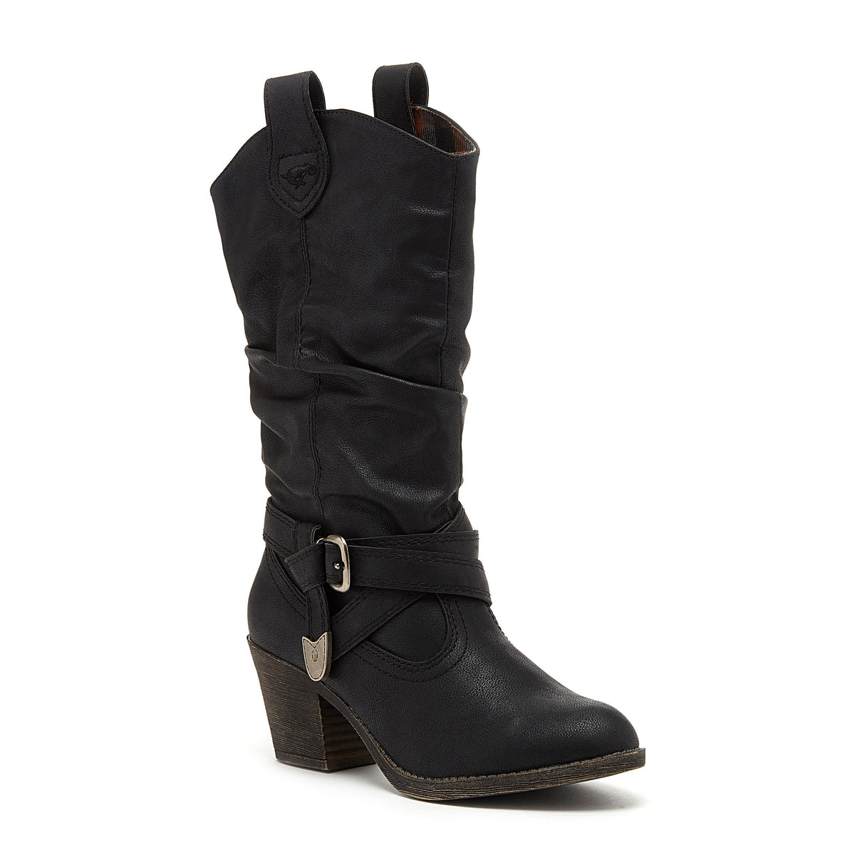 Rocket Dog Sidestep Black Western Boot
