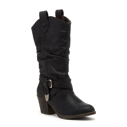 Rocket Dog Sidestep Black Western Boot