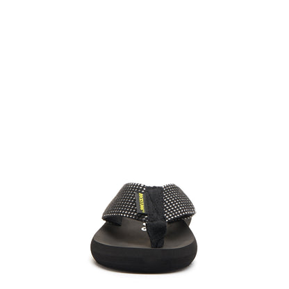 Rocket Dog Spotlight Black Mesh Flip Flop